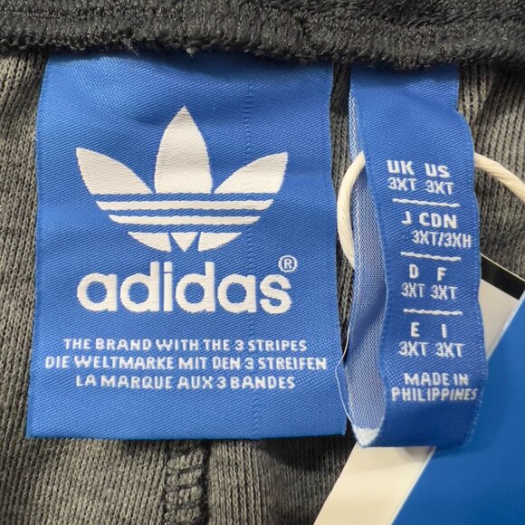 Adidas  Plus Originals 3-Stripes Track Pants Black & Blue Men’s 3XT NWT - Picture 7 of 9